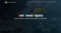 Desktop Screenshot of gooddomainregistry.com